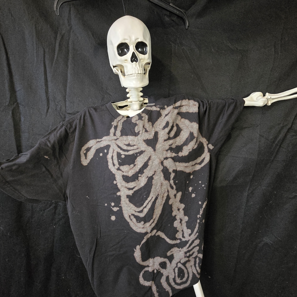 Black Skeleton Graphic Tee